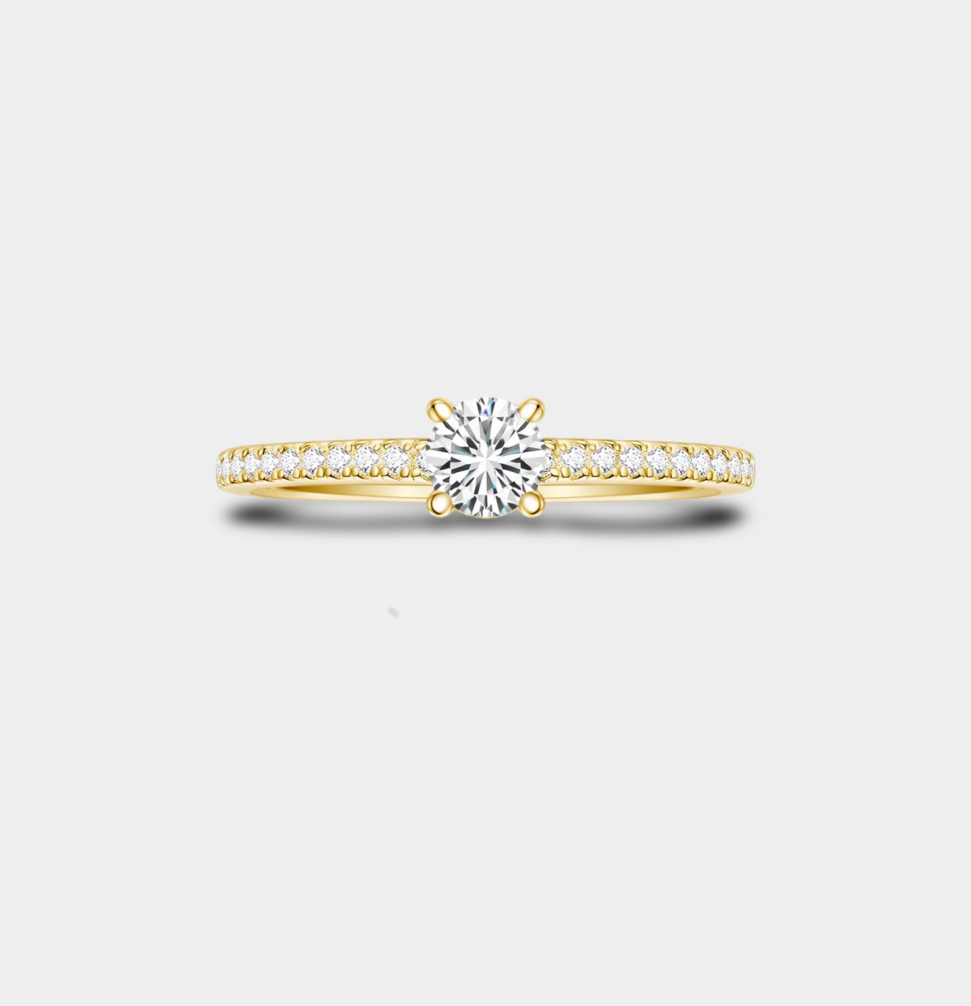 Delicate Sparkle Eternity Wedding Ring - MH ELEGANCE - Delicate Sparkle Eternity Wedding Ring - Ring