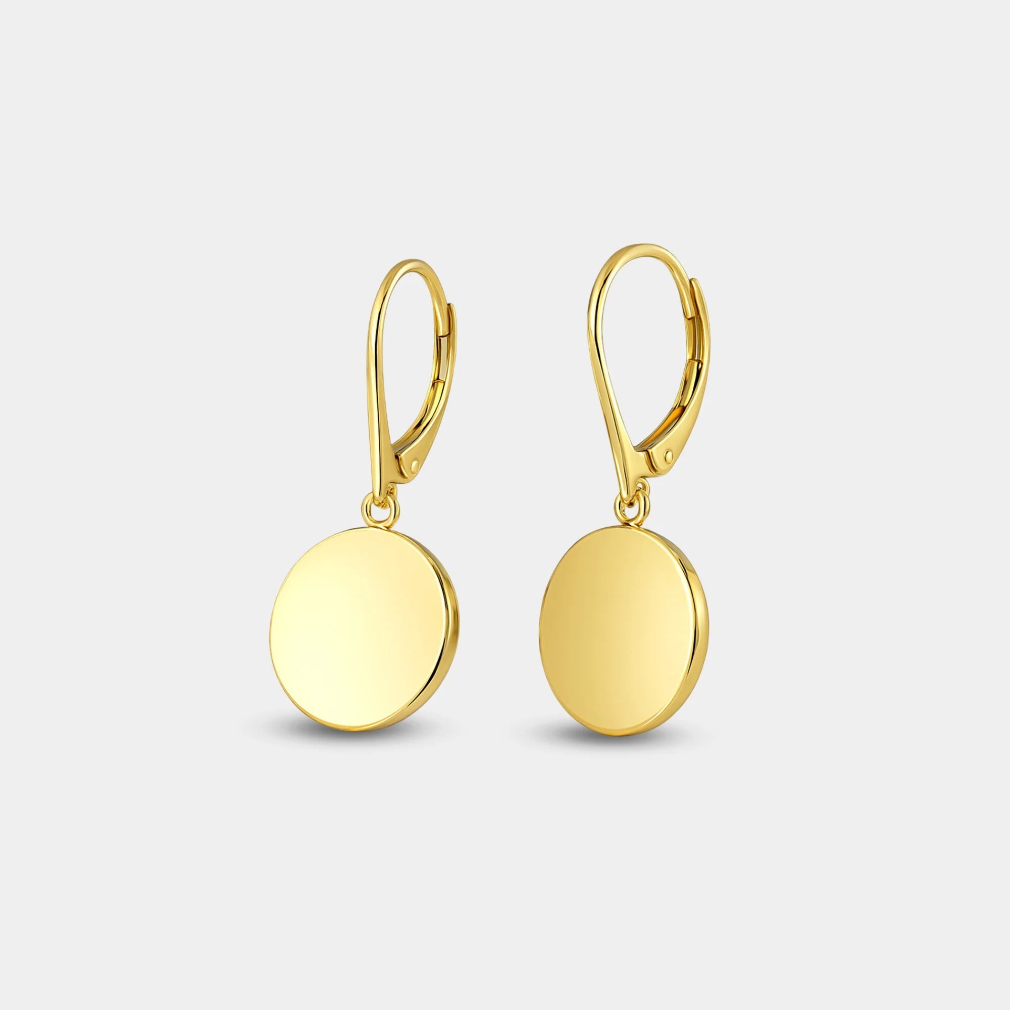 Disc Dangle Earrings - MH ELEGANCE - Disc Dangle Earrings -