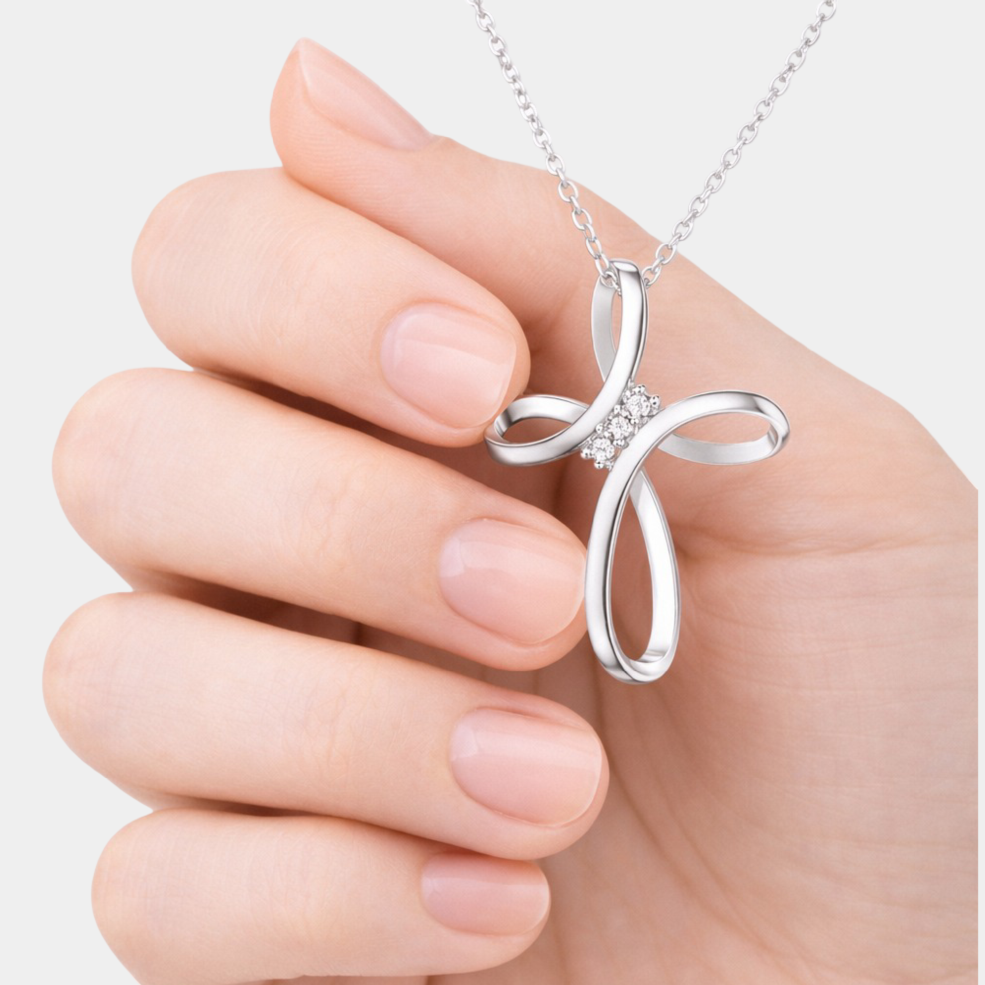 Divine Infinity Diamond Cross Necklace | Eternal Faith Symbol | Premium Sterling Silver – MH ELEGANCE - MH ELEGANCE - Divine Infinity Diamond Cross Necklace | Eternal Faith Symbol | Premium Sterling Silver – MH ELEGANCE -