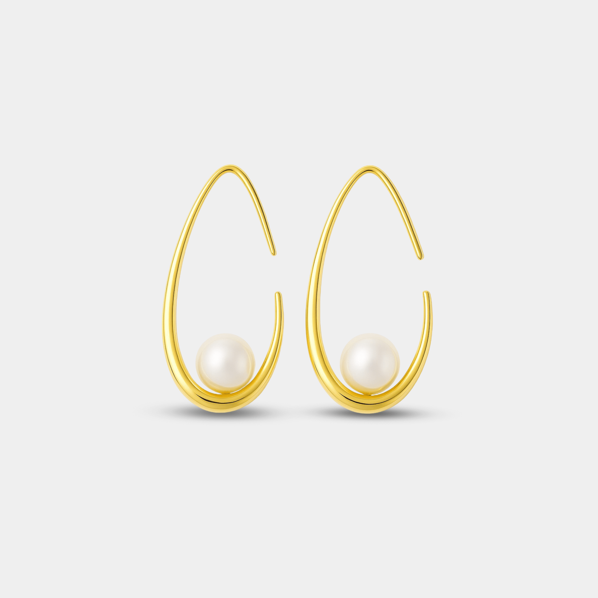 Elara Pearl Teardrop Earrings - MH ELEGANCE - Elara Pearl Teardrop Earrings -