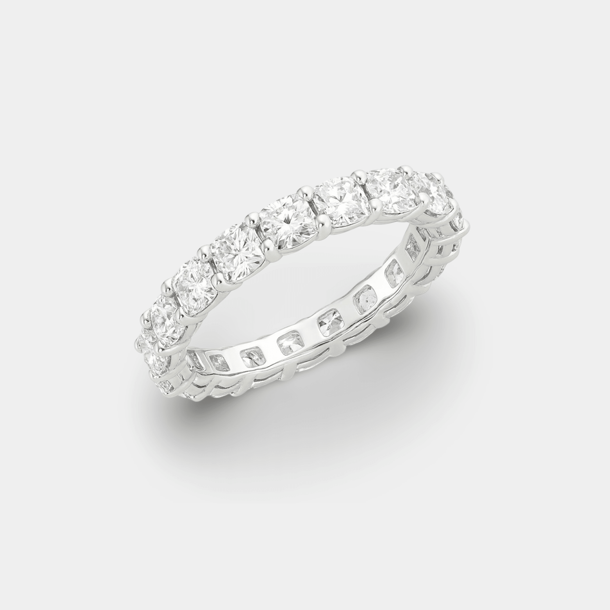 Eternity Ring with Cubic Zirconia - MH ELEGANCE - Eternity Ring with Cubic Zirconia -