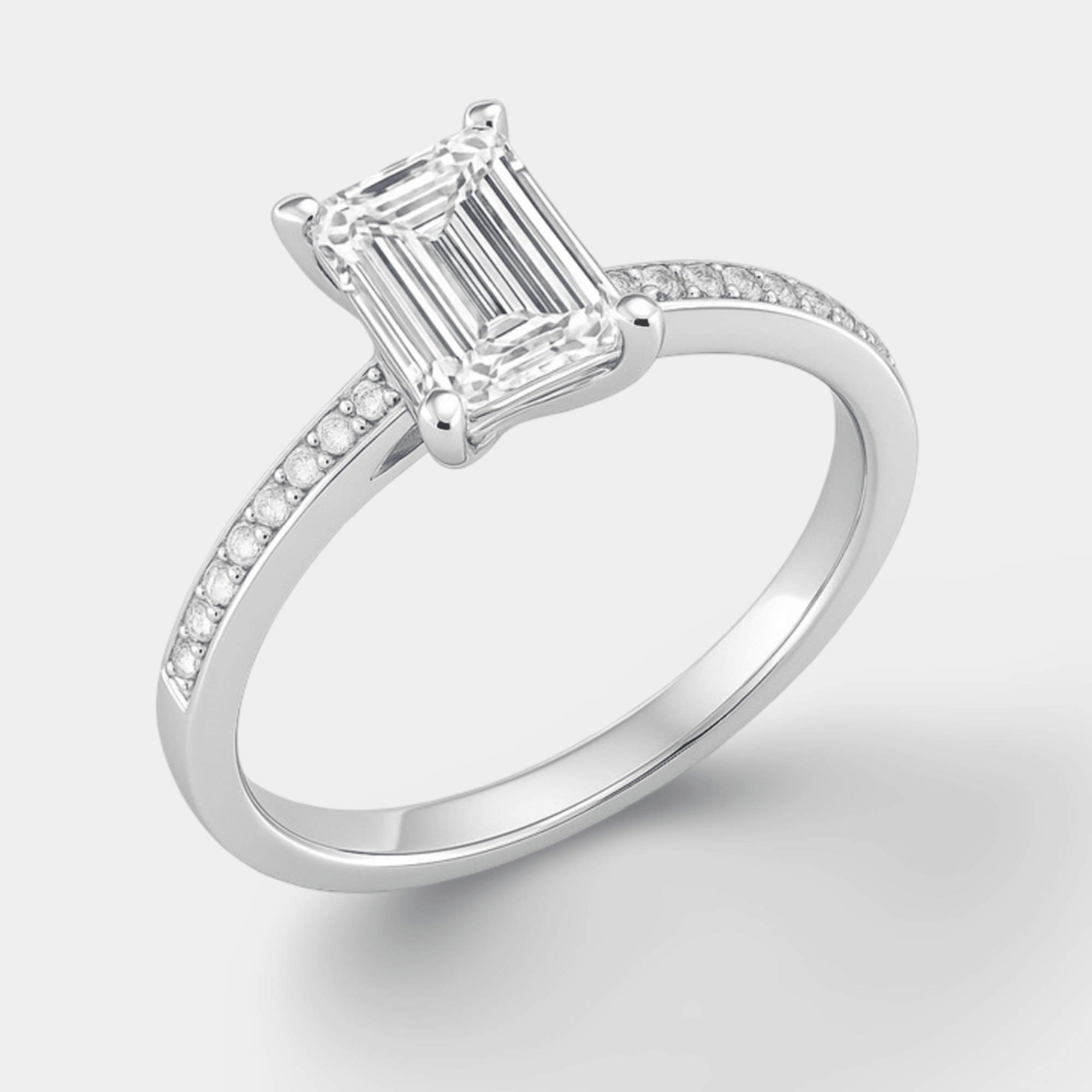 Gem Stone Diamond Engagement Ring | 14K Gold - MH ELEGANCE - gem stone diamond engagement ring lifestyle wearing from MH Elegance luxury wedding rings collection - Ring
