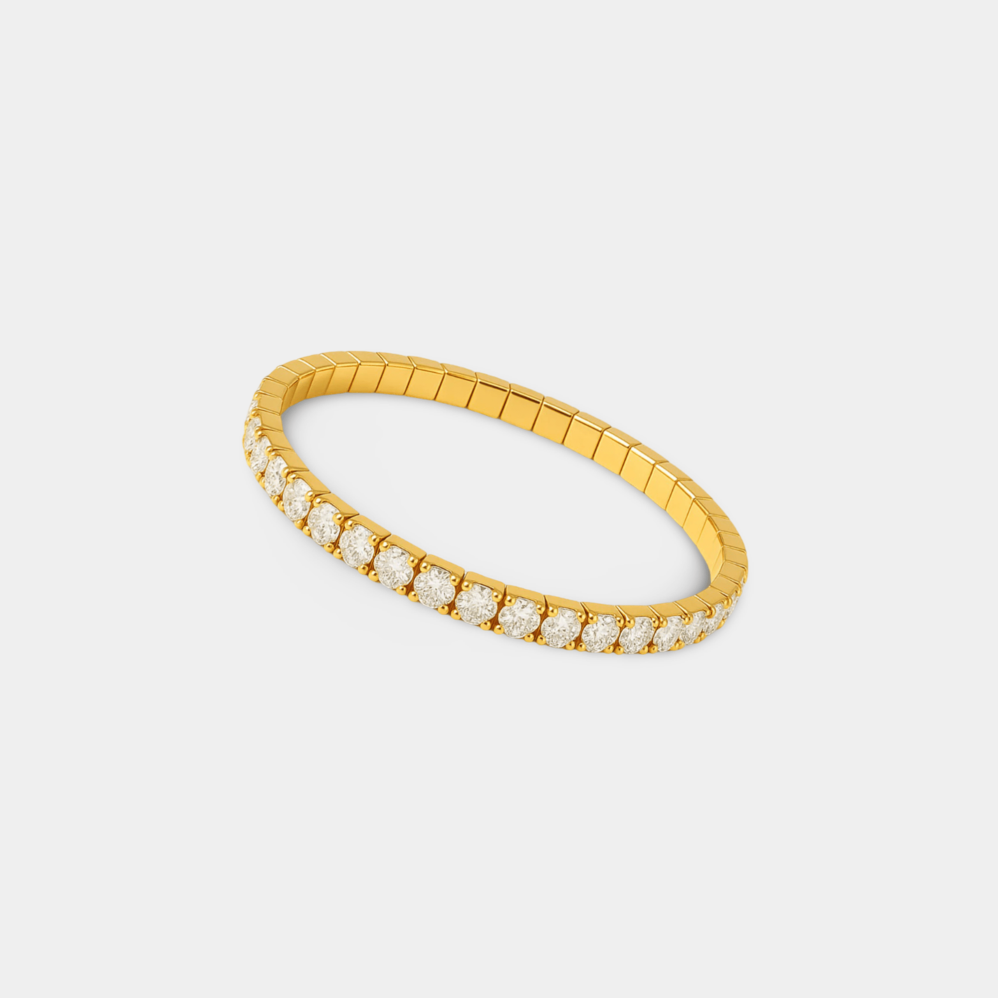 Glitzline Gold Bracelet | Cubic Zirconia Line Bracelet | 14K Gold – MH ELEGANCE - MH ELEGANCE - Glitzline Gold Bracelet - MH ELEGANCE -