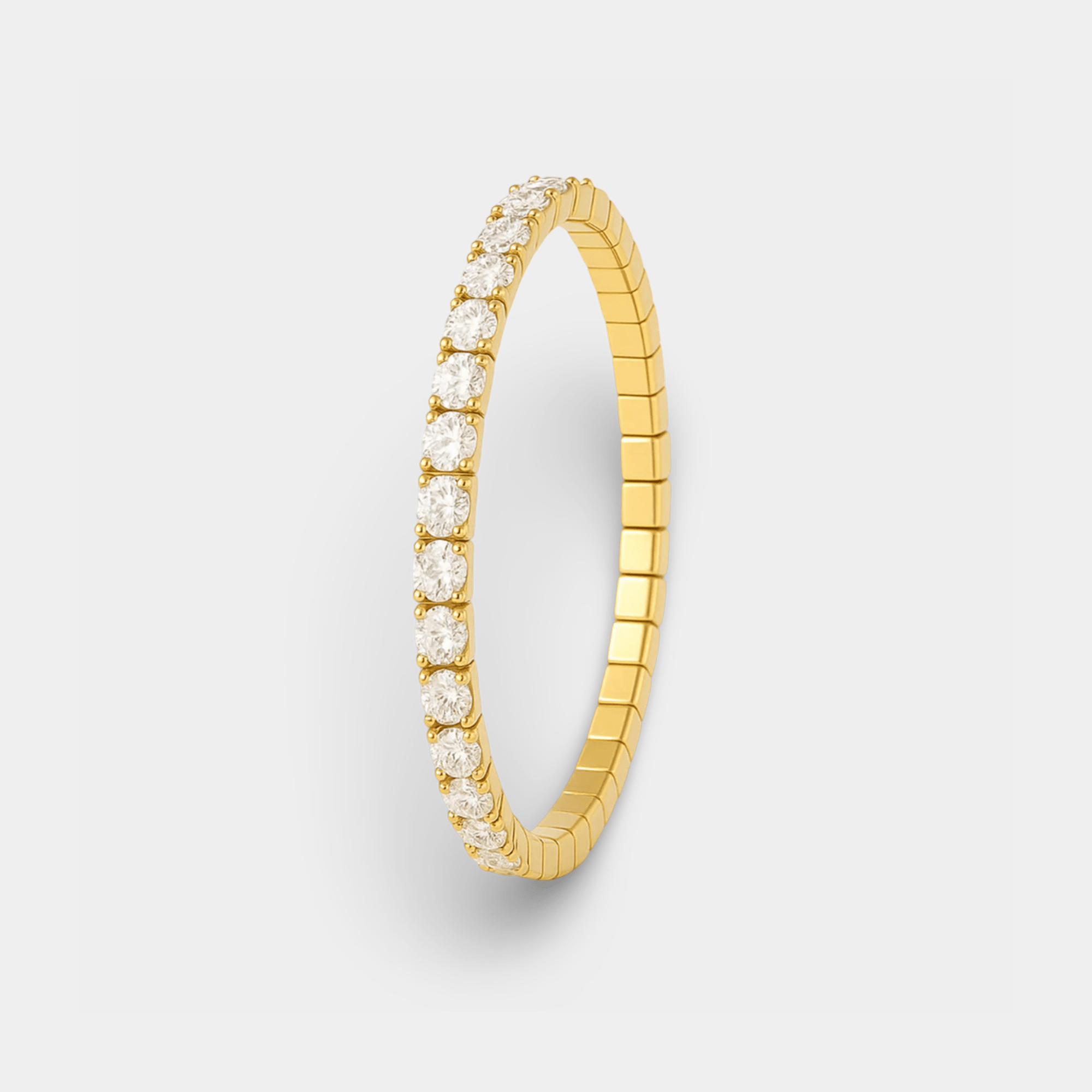 Glitzline Gold Bracelet | Cubic Zirconia Line Bracelet | 14K Gold – MH ELEGANCE - MH ELEGANCE - Glitzline Gold Bracelet - MH ELEGANCE -