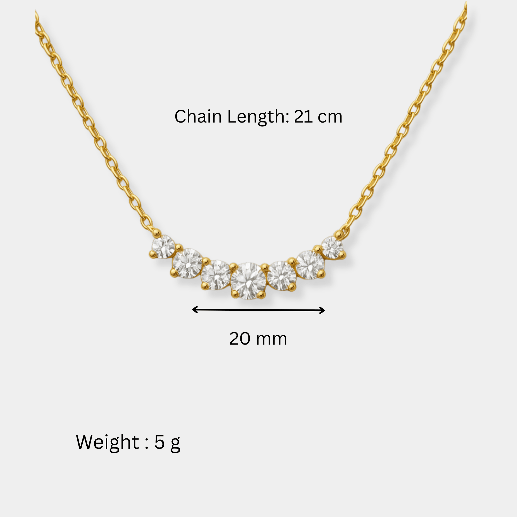 Close-up of 925 sterling silver cable chain necklace featuring geometric zircon pendant in 18K gold plated finish, delicate layering jewelry for women by MH Elegance