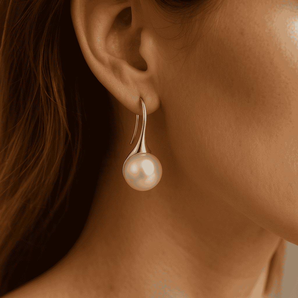 Grace Freshwater Pearl Drop Earrings - MH ELEGANCE - Grace Freshwater Pearl Drop Earrings -