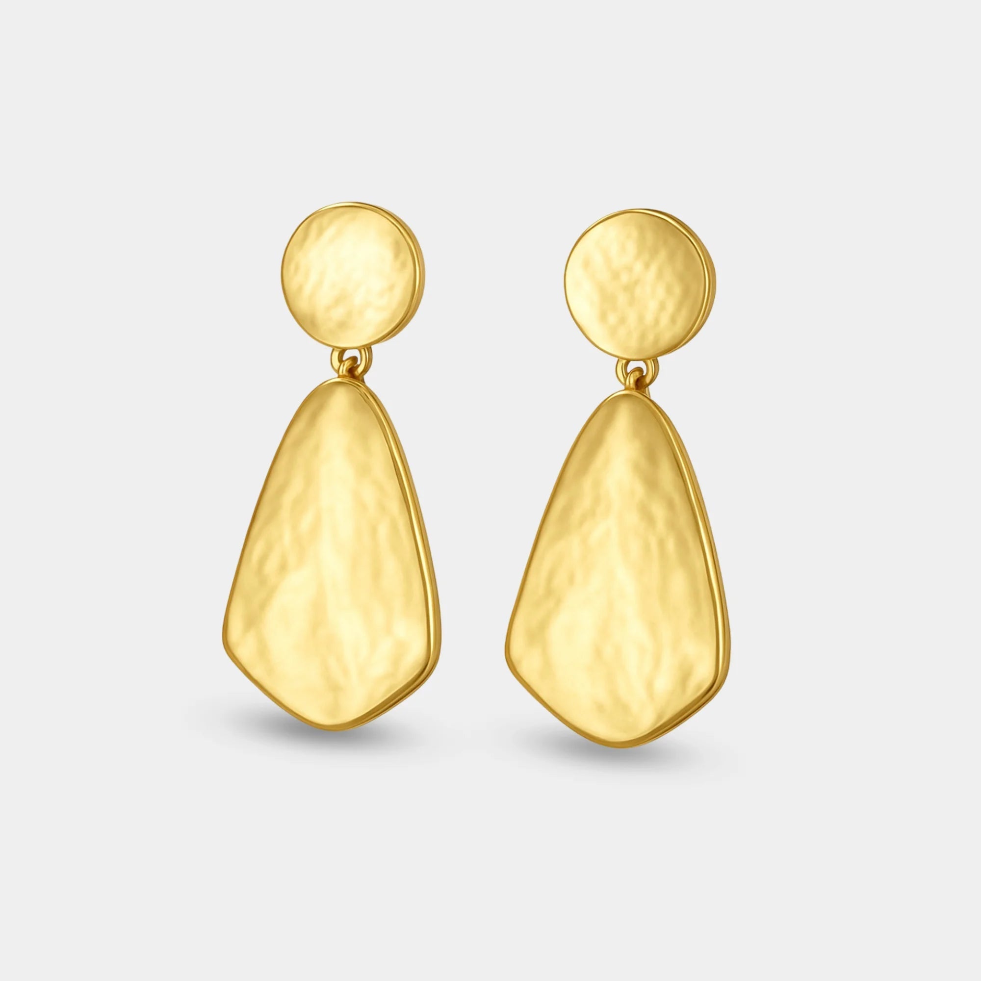 Hammered Chunky Earrings - MH ELEGANCE - Hammered Chunky Earrings -