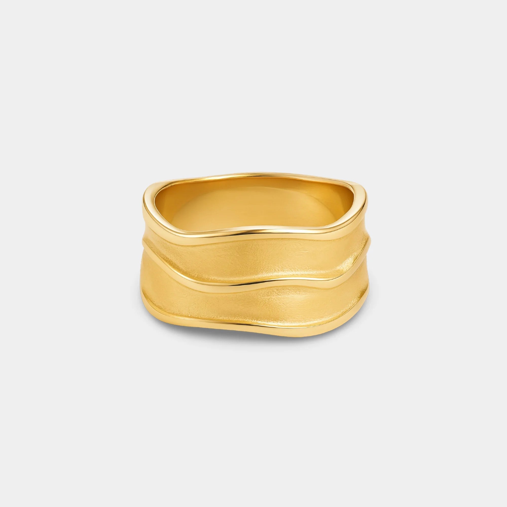 Hammered Textured Ring - MH ELEGANCE - Hammered Textured Ring -