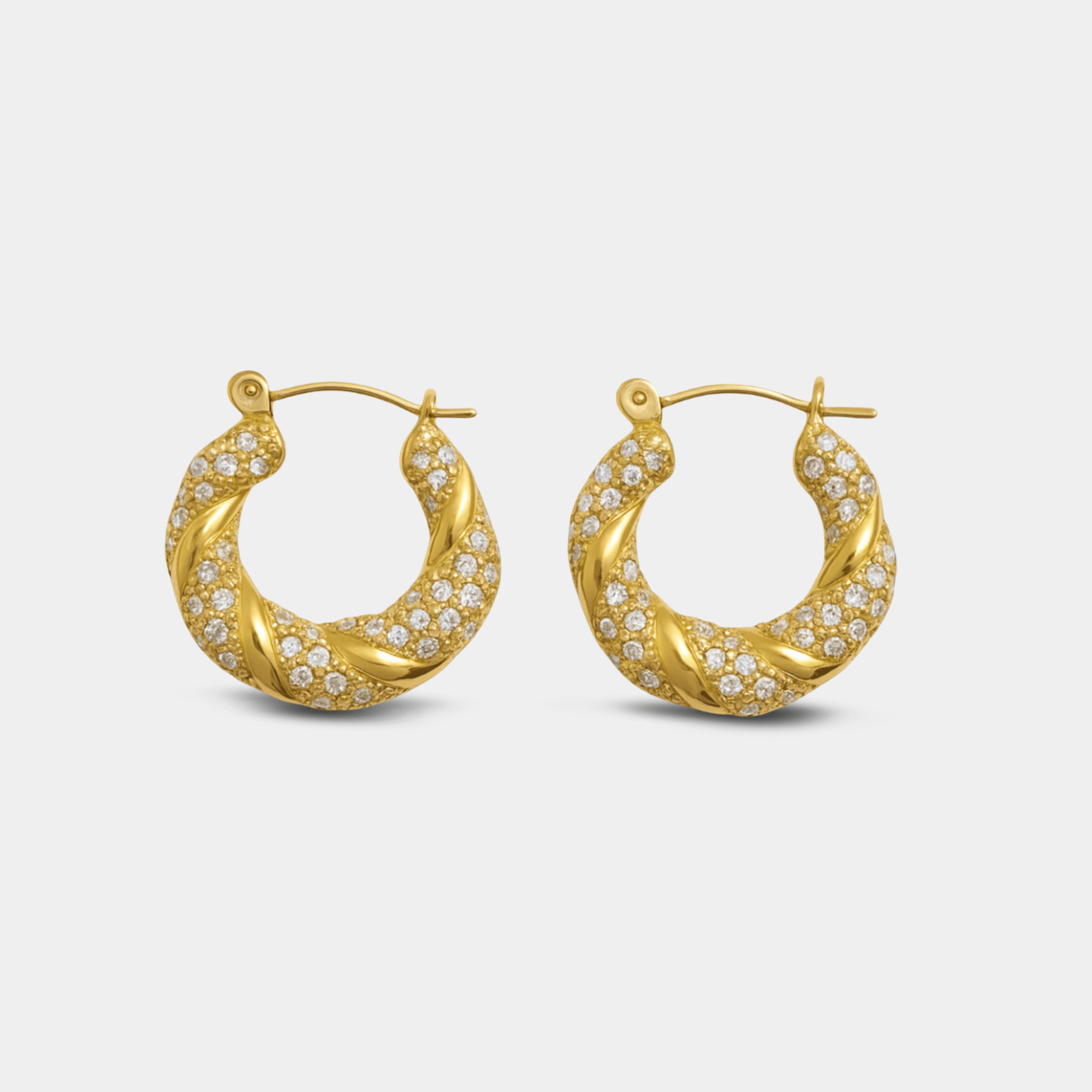 Huggie Hoop Earrings | 18K Gold Plated | Everyday Close-Fit Hoops – MH ELEGANCE - MH ELEGANCE - Donut Earrings - MH ELEGANCE - Earrings