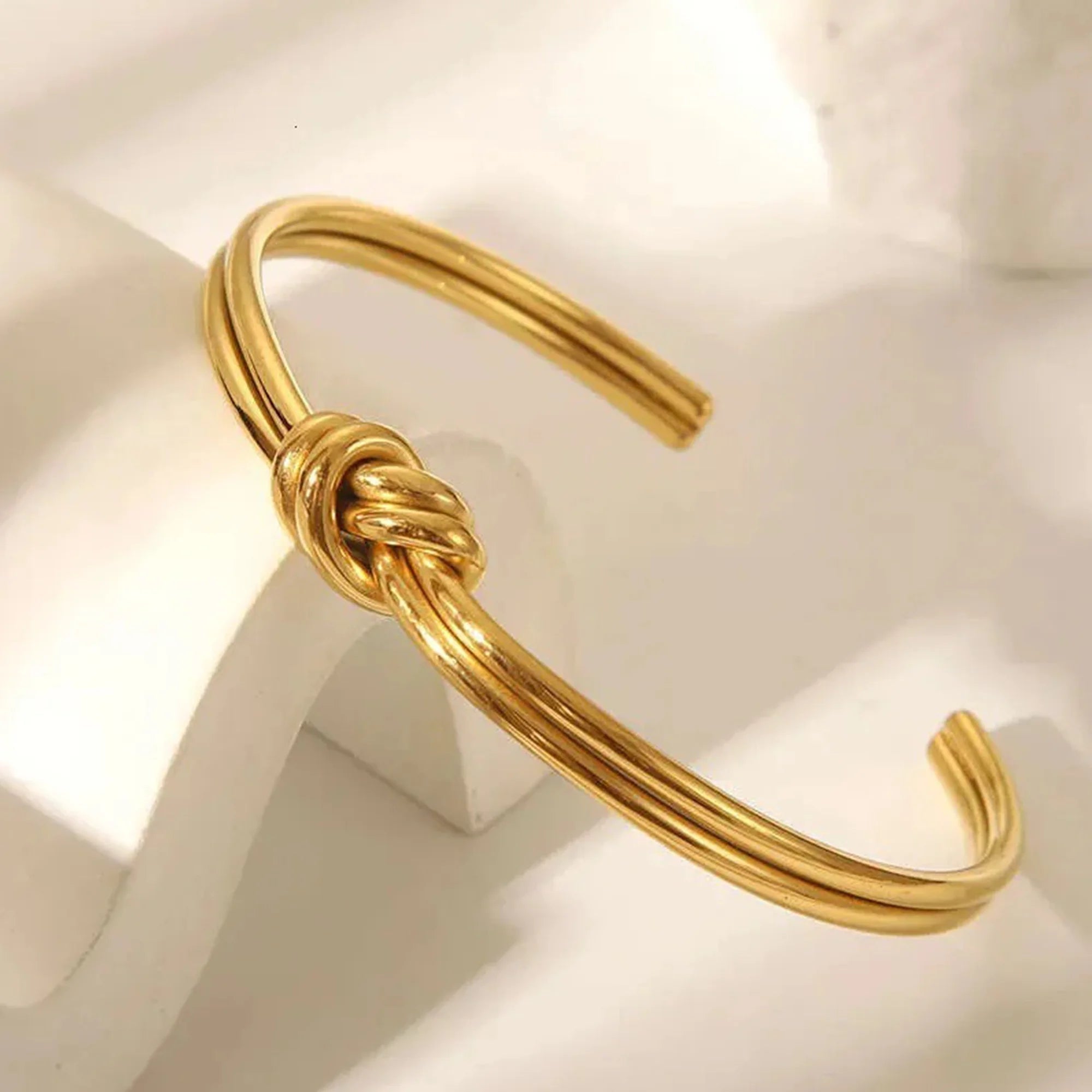 Love Knot Cuff Bracelet - MH ELEGANCE - Love Knot Cuff Bracelet -