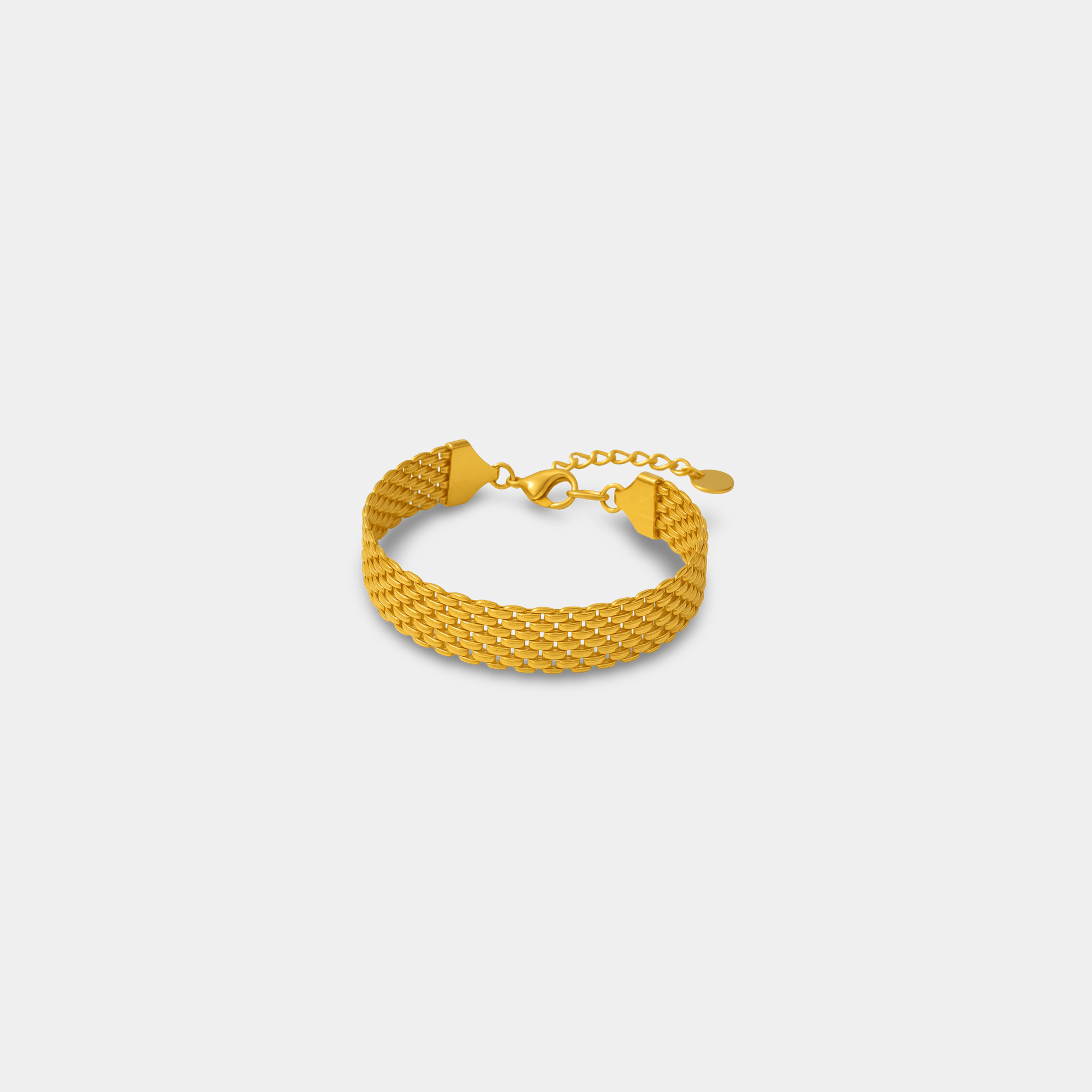 Mesh Gold Bracelet | Classic Mesh Weave | 14K Gold – MH ELEGANCE - MH ELEGANCE - Mesh Gold Bracelet - MH ELEGANCE -
