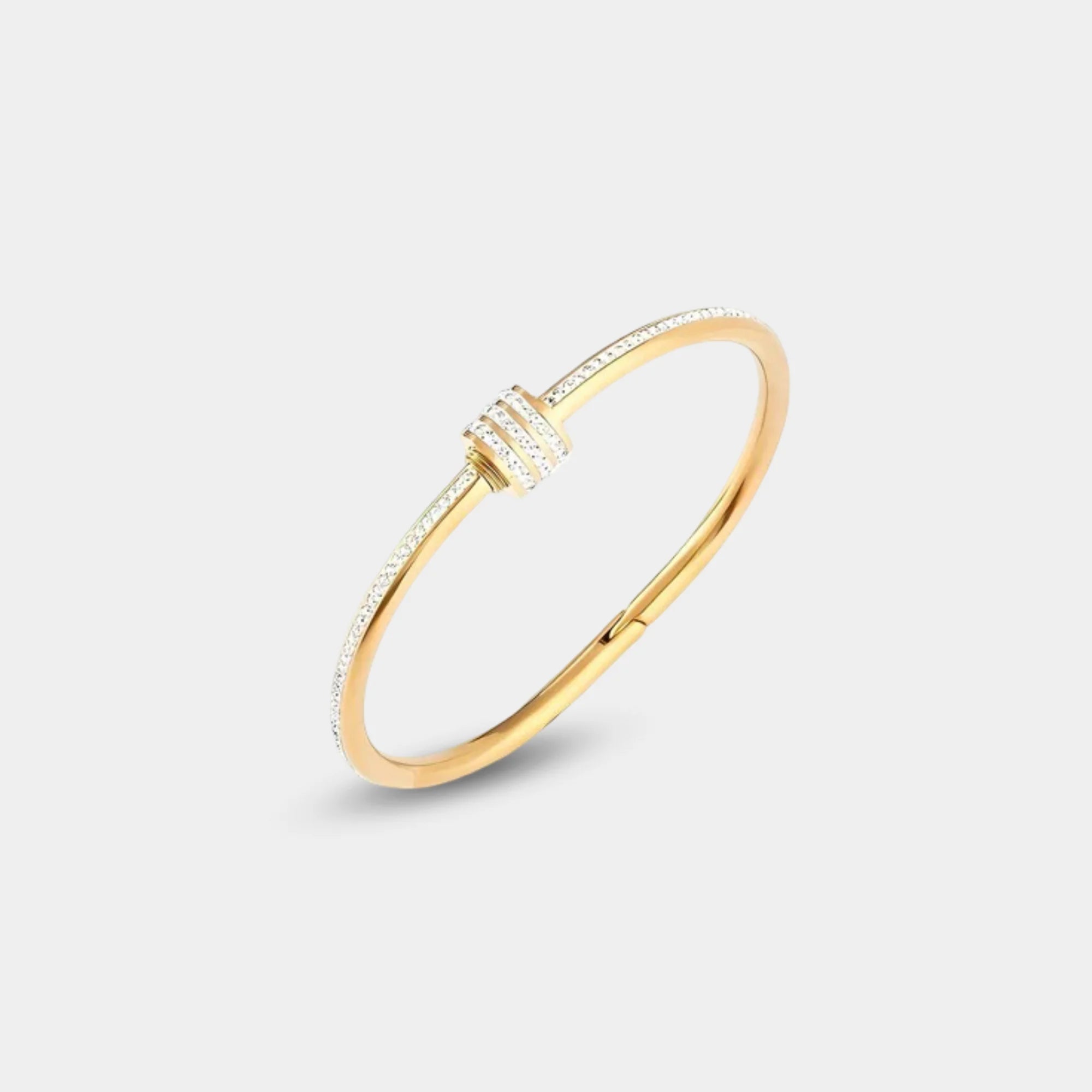 Modern Crystal Cuff Bracelet - MH ELEGANCE - Modern Crystal Cuff Bracelet -
