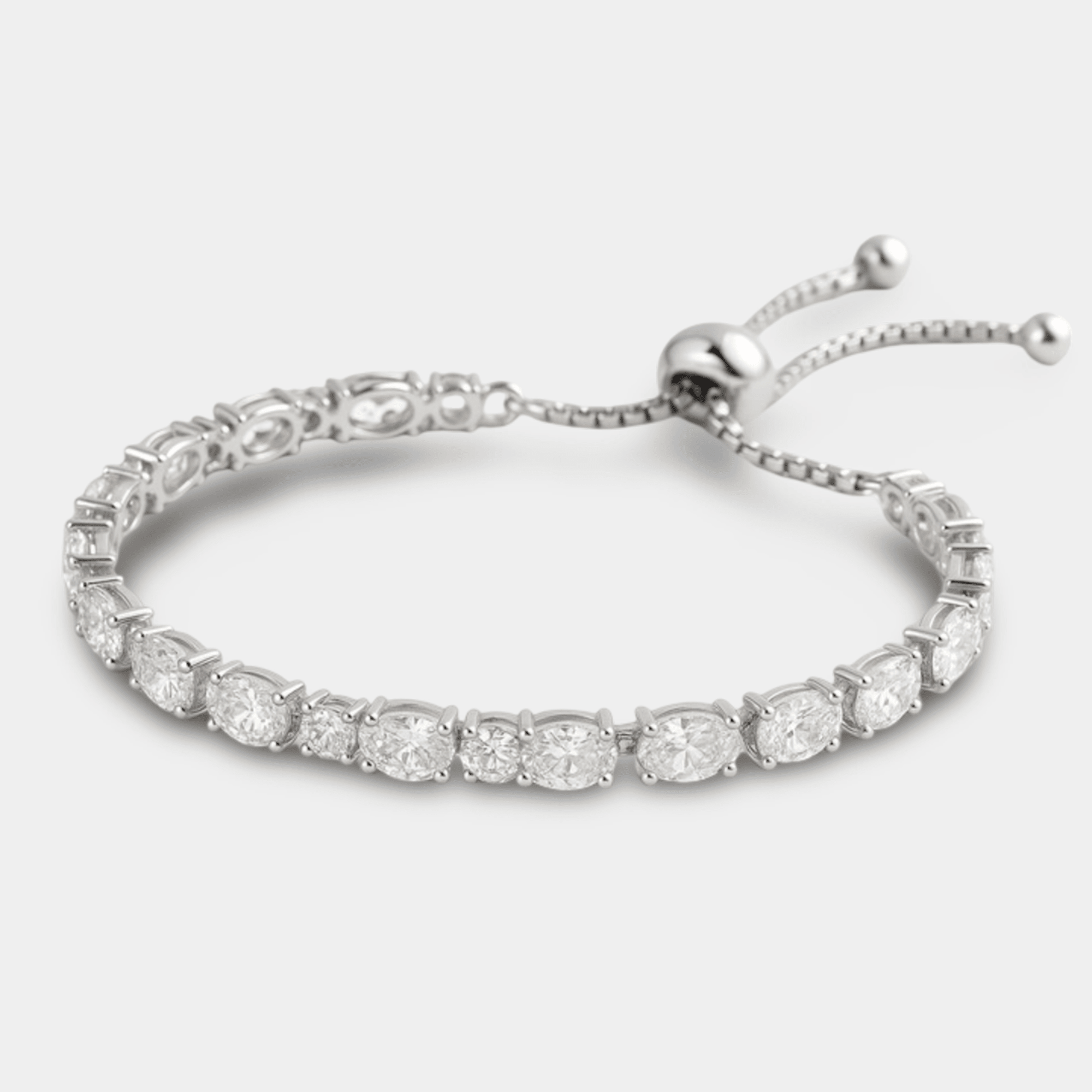 Moissanite Bolo Tennis Bracelet | 14K Gold | Adjustable Luxury Sparkle - MH ELEGANCE - Moissanite Bolo Tennis Bracelet - MH ELEGANCE - bracelet