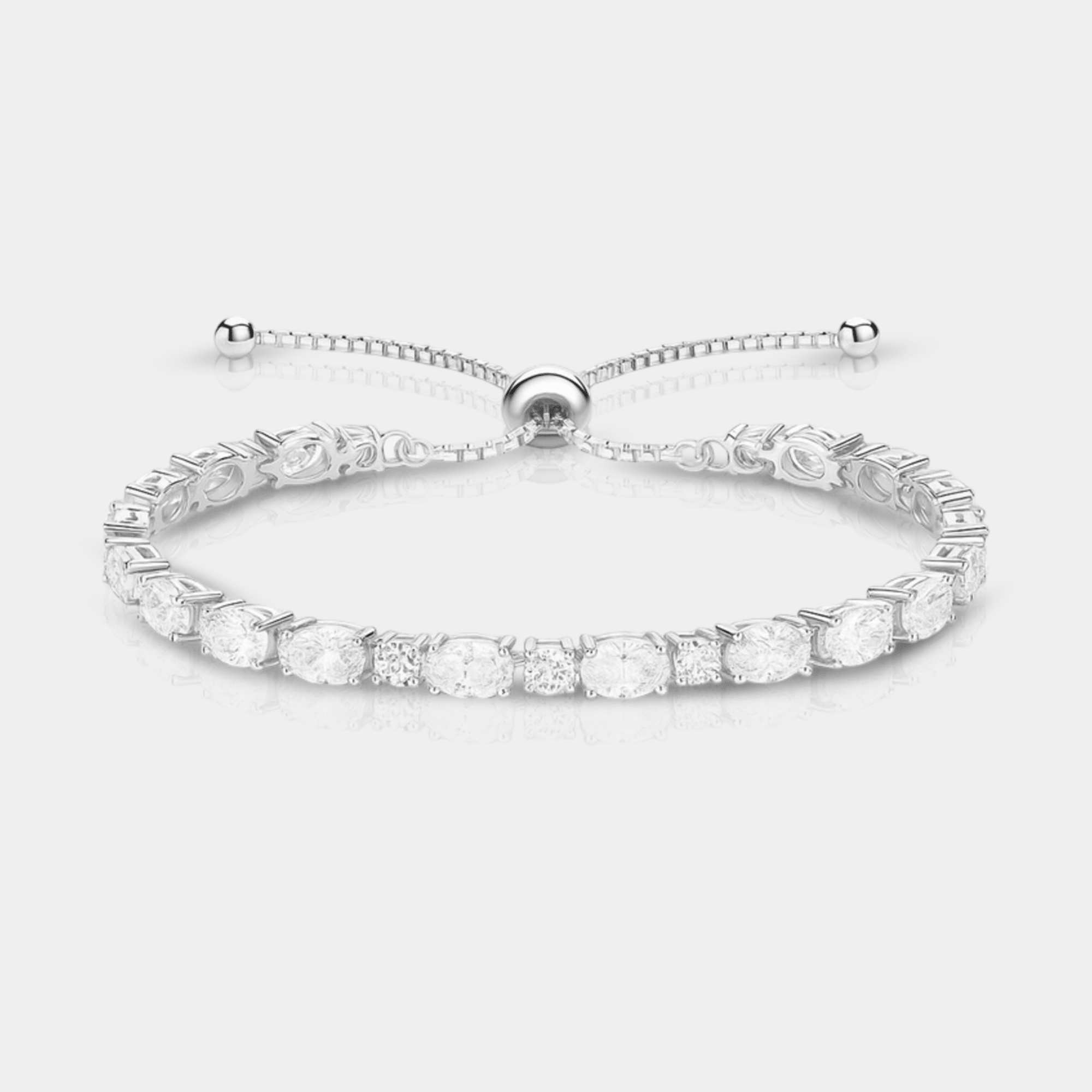 Moissanite Bolo Tennis Bracelet | 14K Gold | Adjustable Luxury Sparkle - MH ELEGANCE - Moissanite Bolo Tennis Bracelet - MH ELEGANCE - bracelet