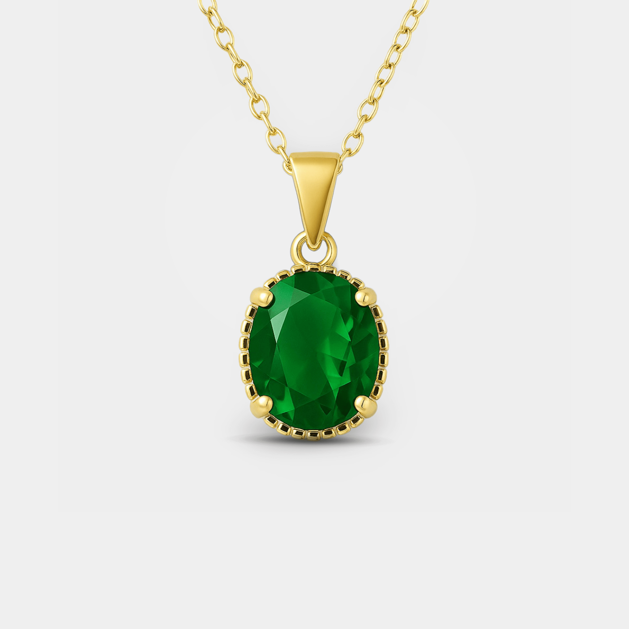 Orla Oval Solitaire Pendant - MH ELEGANCE - Orla Oval Solitaire Pendant - MH ELEGANCE -