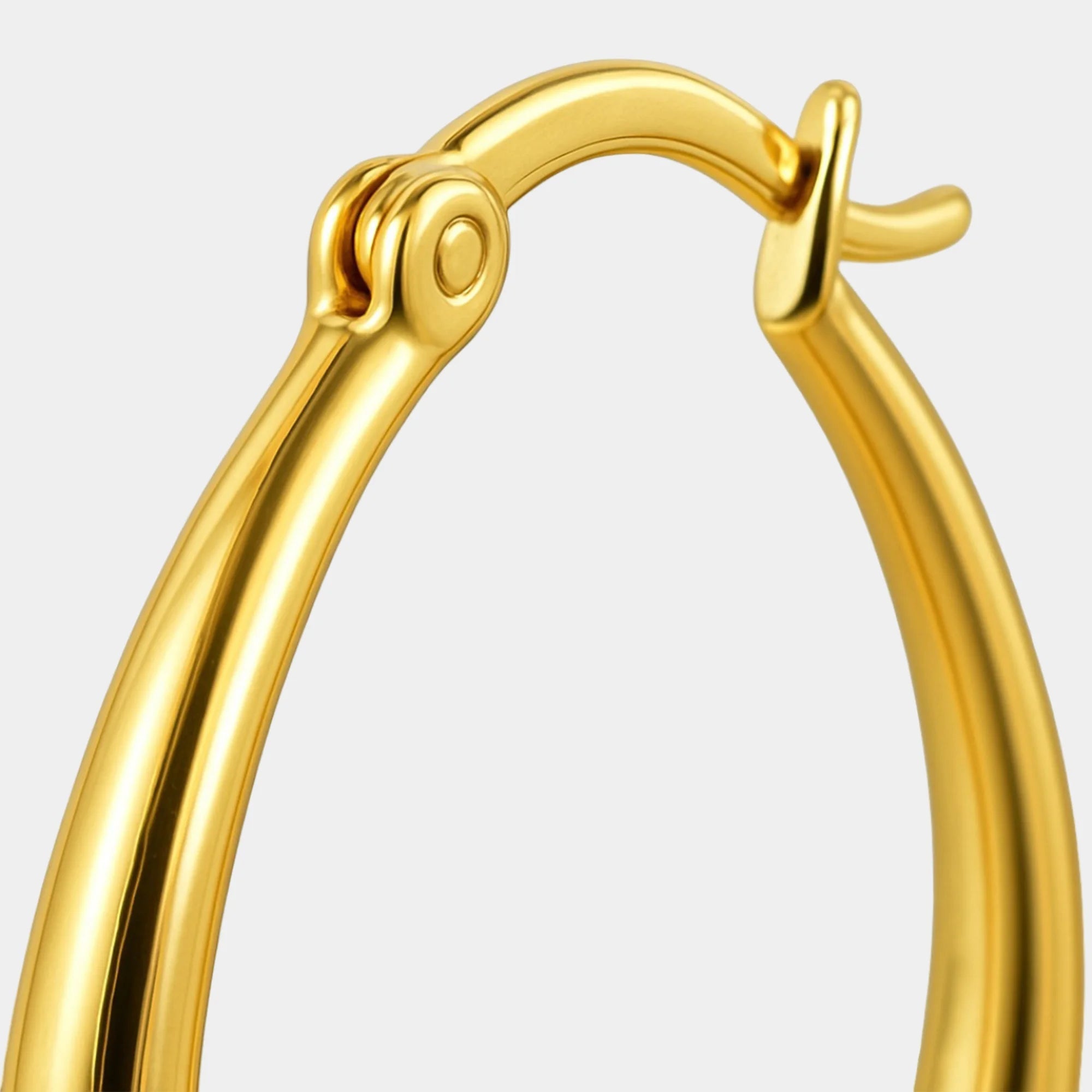 Oval Hoop Earrings - MH ELEGANCE - Oval Hoop Earrings -