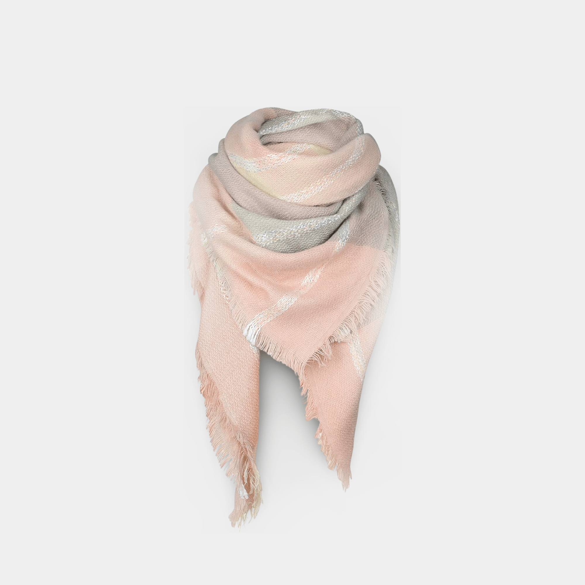 Plaid Tassel Blanket Scarf | Soft Faux Cashmere | Timeless Elegance - MH ELEGANCE - Plaid Tassel Blanket Scarf | Soft Faux Cashmere | Timeless Elegance -