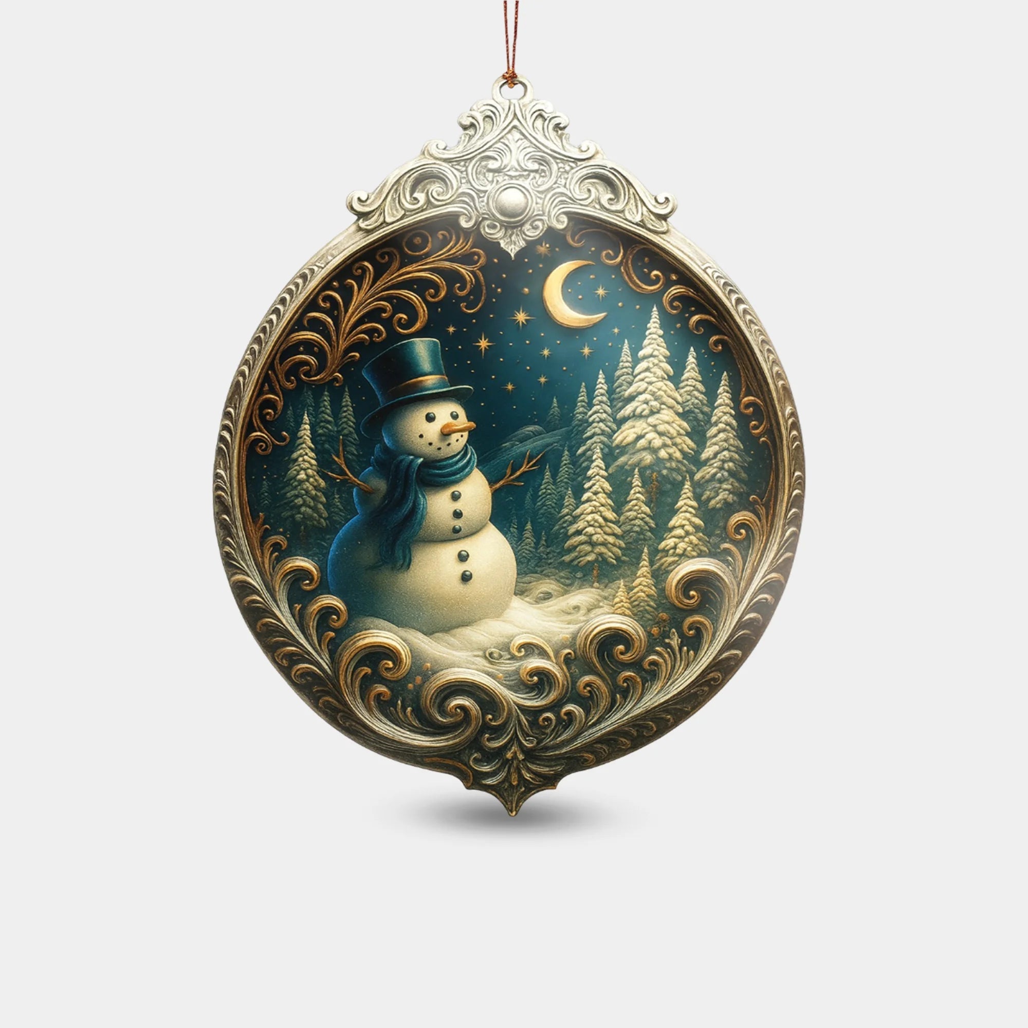 Snowman Christmas Ornament - MH ELEGANCE - Snowman Christmas Ornament -