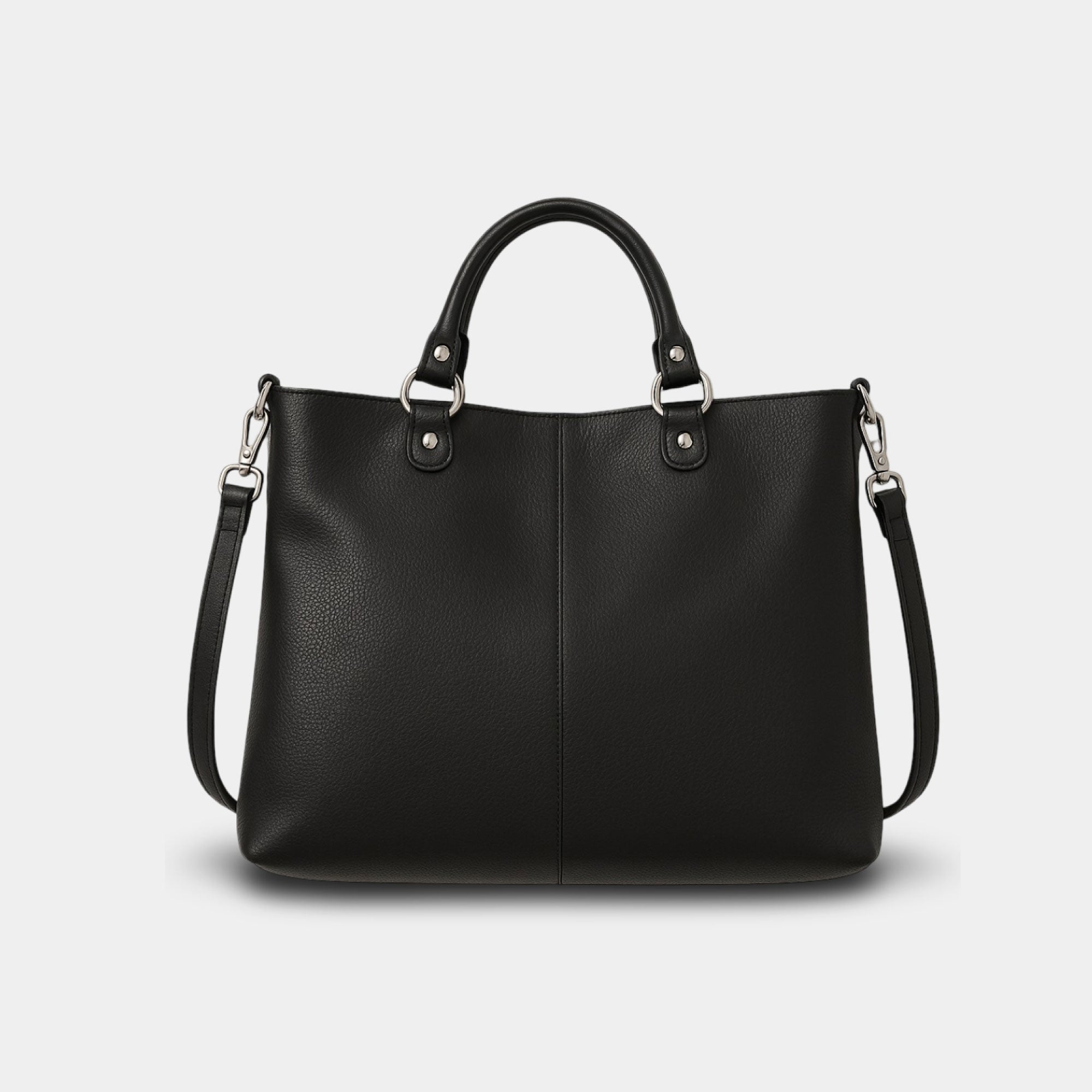 Soft Leather Tote Bag - MH ELEGANCE - Soft Leather Tote Bag -