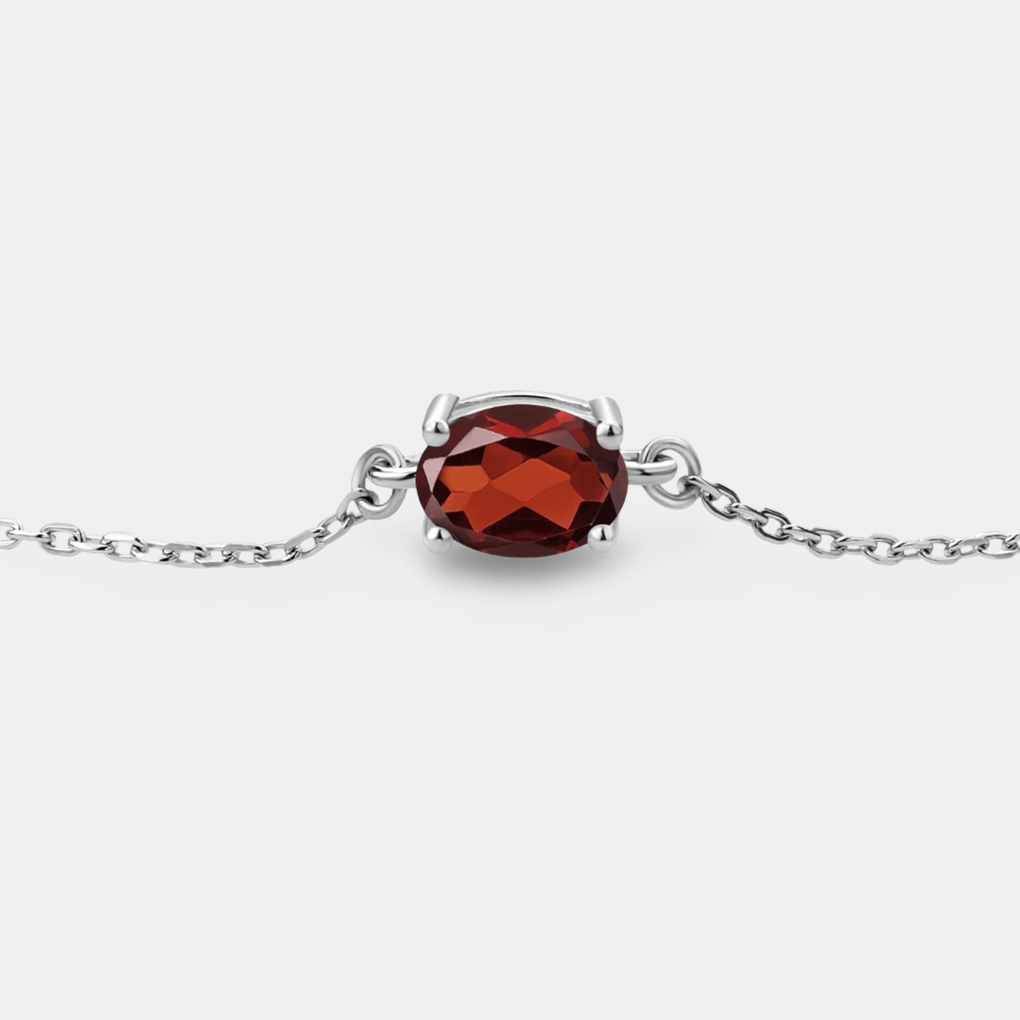 Sola Garnet Solitaire Bolo Bracelet - MH ELEGANCE - Sola Garnet Solitaire Bolo Bracelet - MH ELEGANCE - bracelet