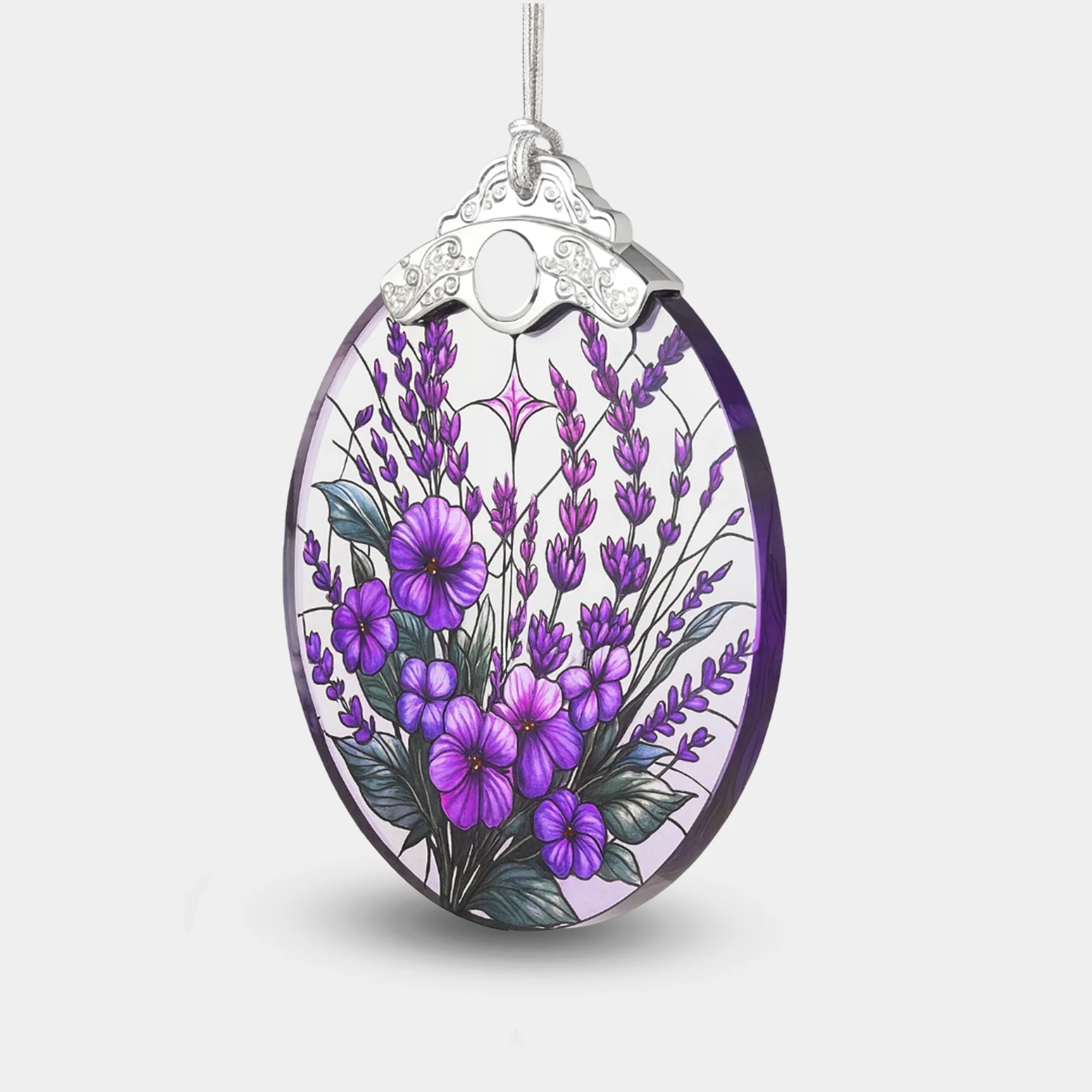 Stained Glass Christmas Ornament - MH ELEGANCE - Stained Glass Christmas Ornament -