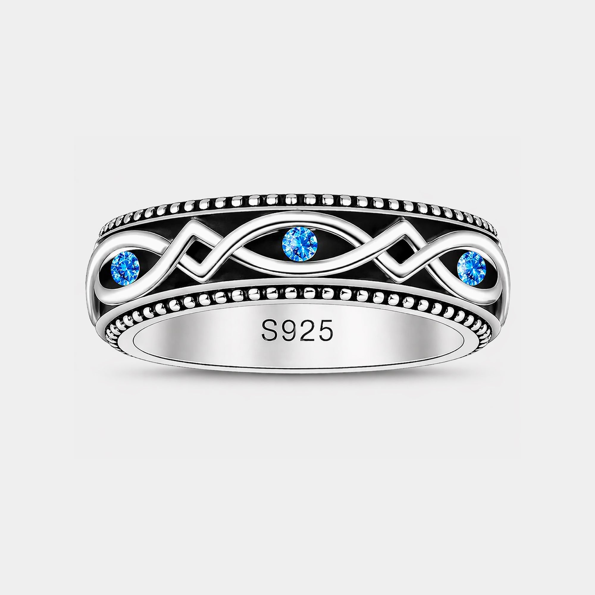 Sterling Silver Spinner Anxiety Ring | Fidget Ring | Stress Relief – MH ELEGANCE - MH ELEGANCE - Sterling Silver Spinner Anxiety Ring | Fidget Ring | Stress Relief – MH ELEGANCE - Ring