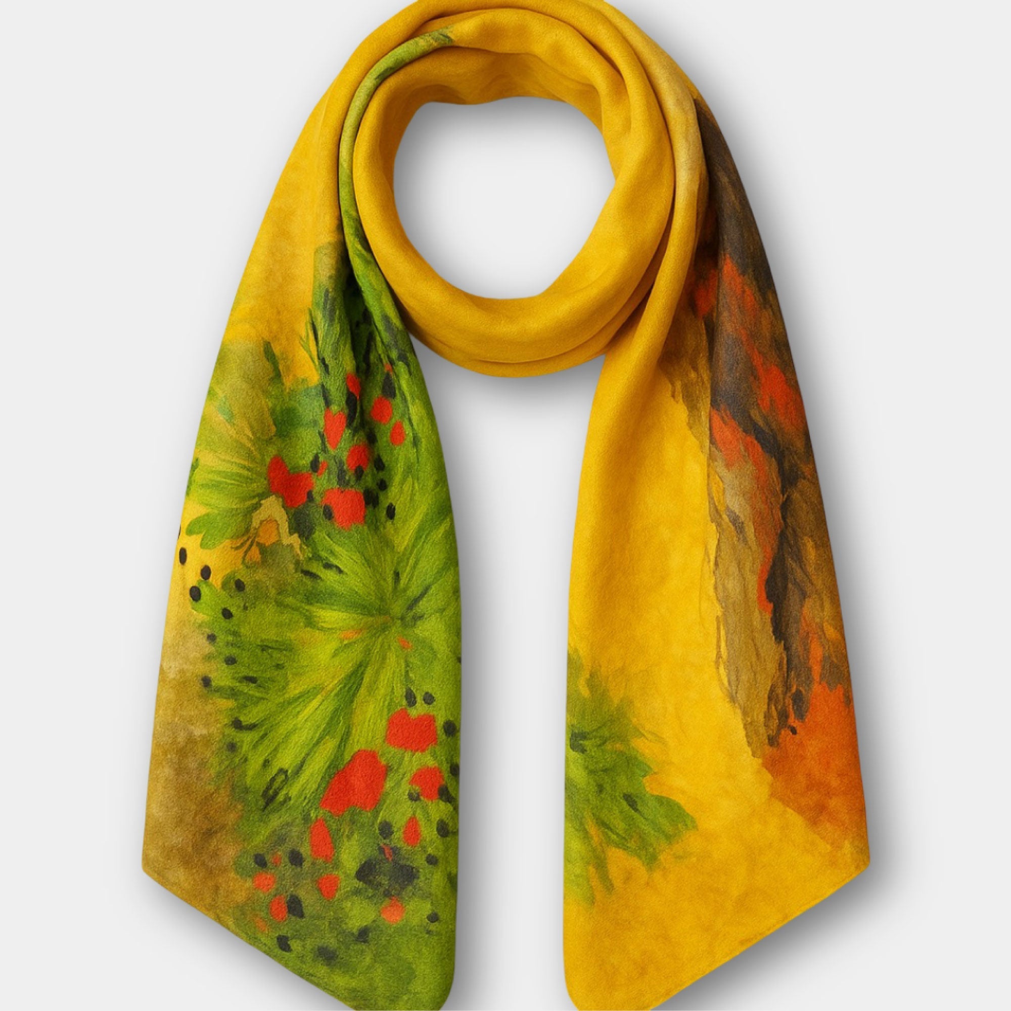 Street in Saintes-Maries Cashmere Scarf - MH ELEGANCE - Street in Saintes-Maries Cashmere Scarf -
