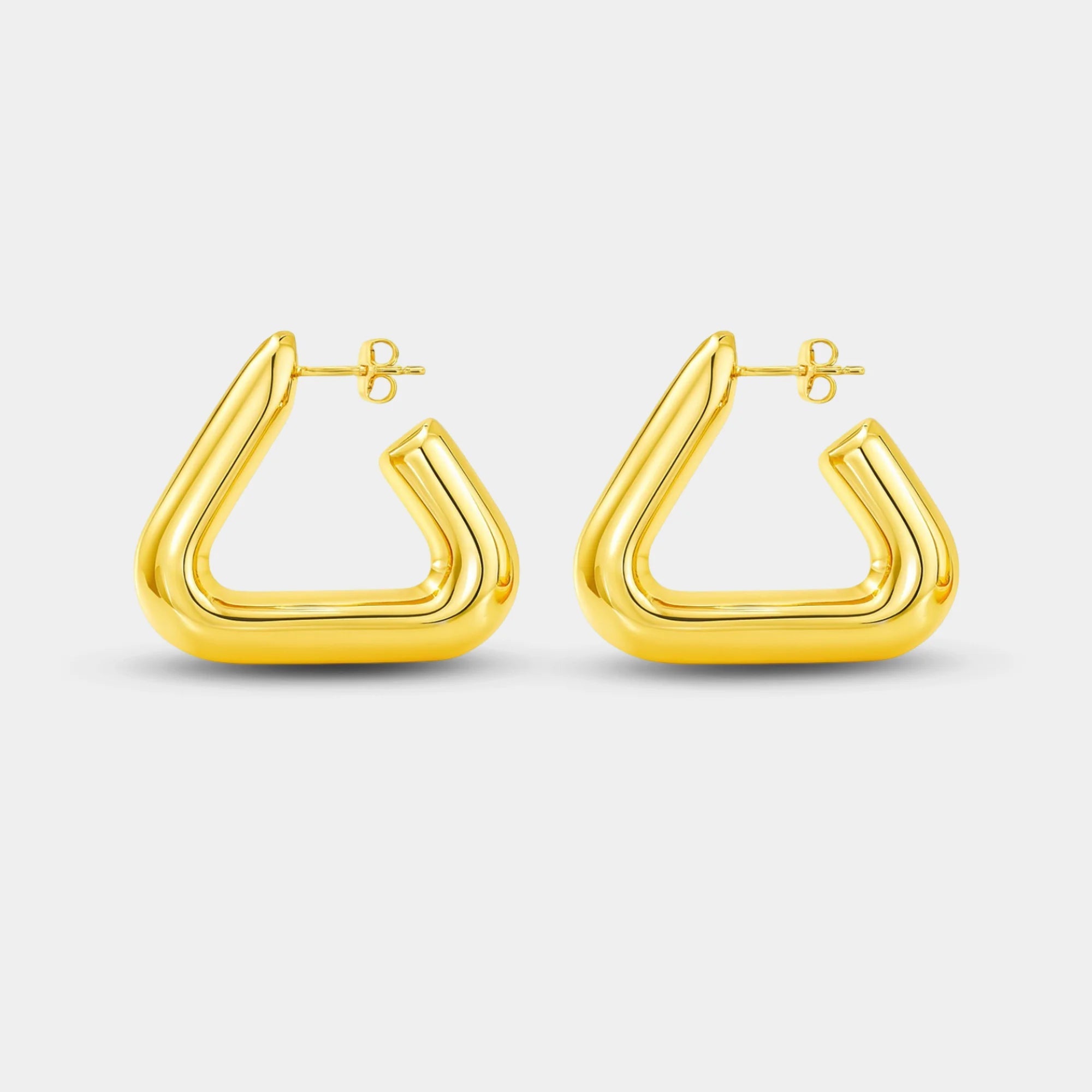 Triangle Statement Earrings - MH ELEGANCE - Triangle Statement Earrings -