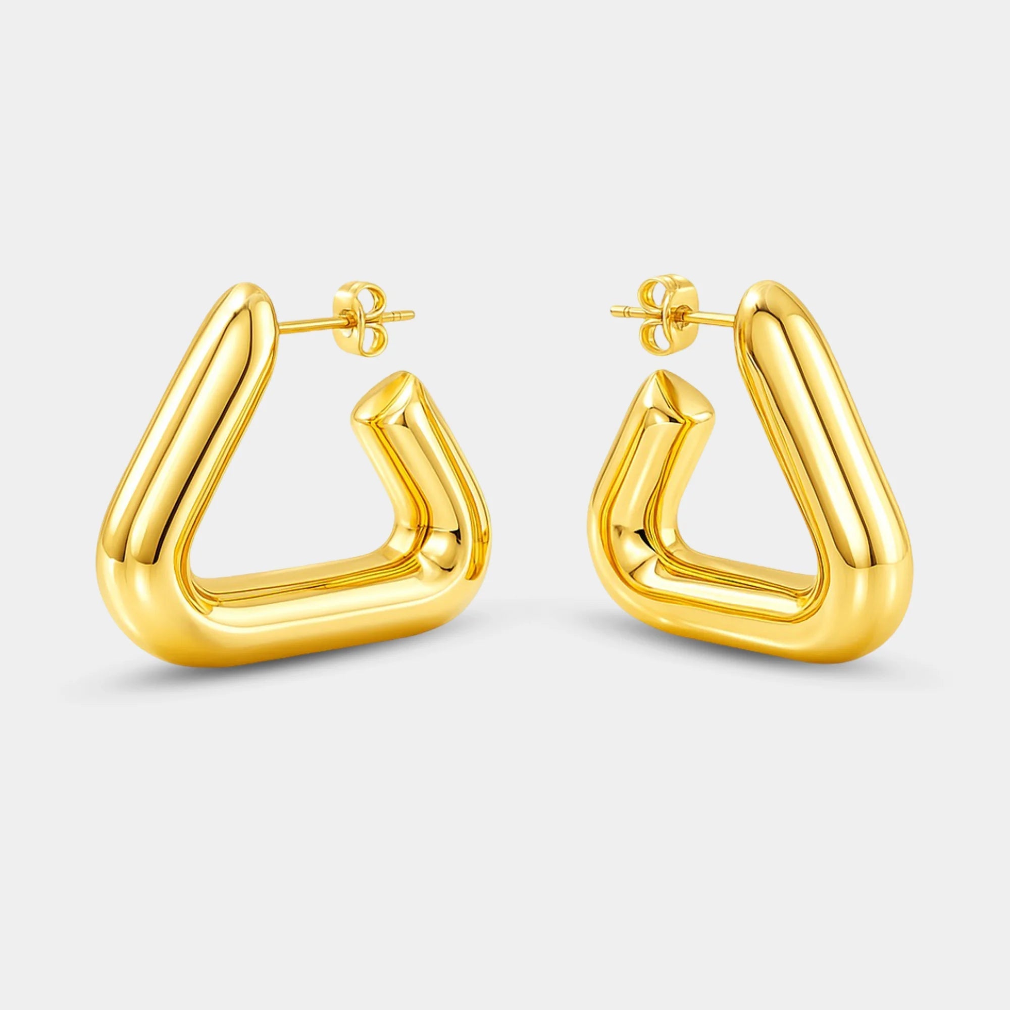 Triangle Statement Earrings - MH ELEGANCE - Triangle Statement Earrings -