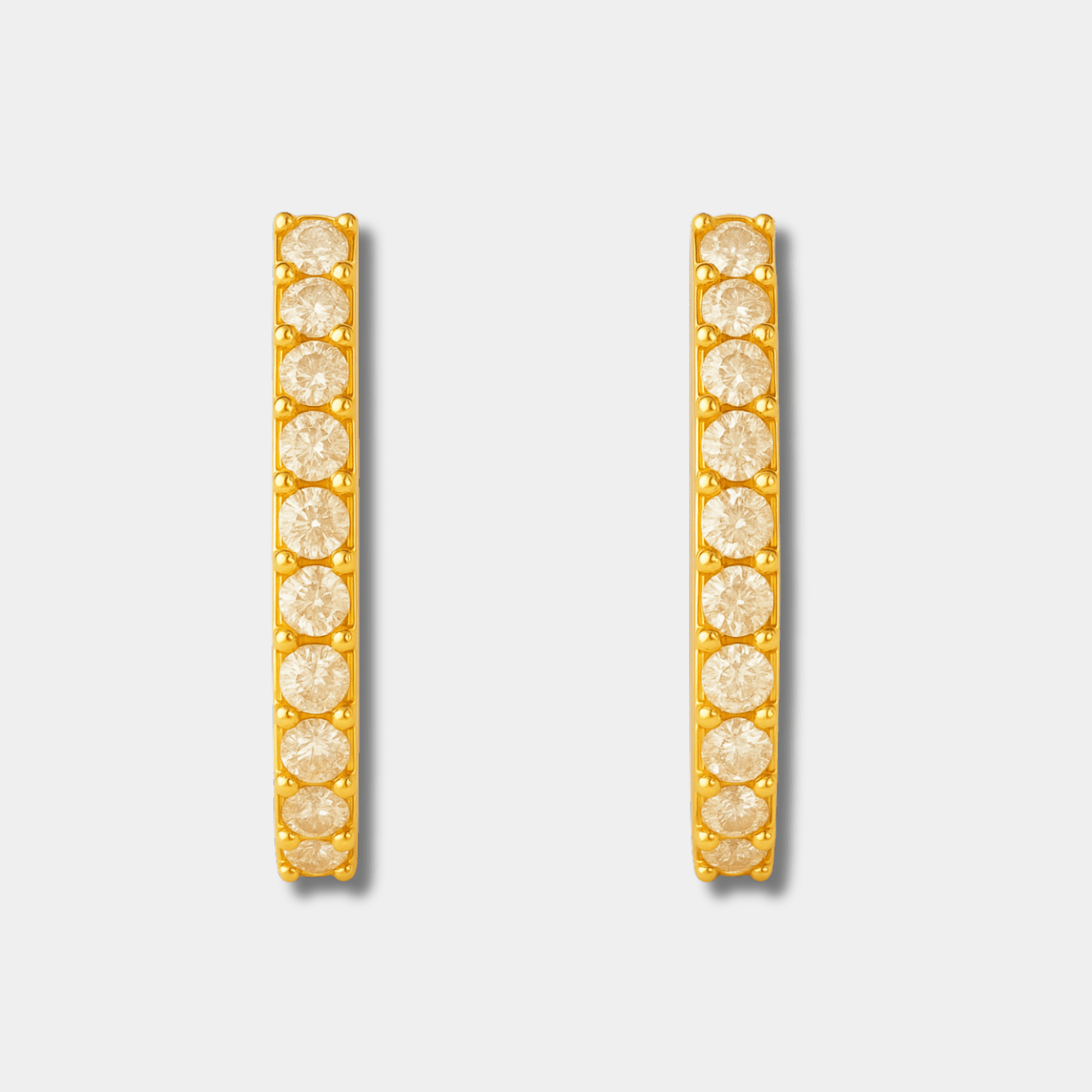 U-Shaped Huggie Earrings | 14K Gold | Sleek Modern Everyday Hoops – MH ELEGANCE - MH ELEGANCE - U-Shaped Huggie Earrings - MH ELEGANCE -