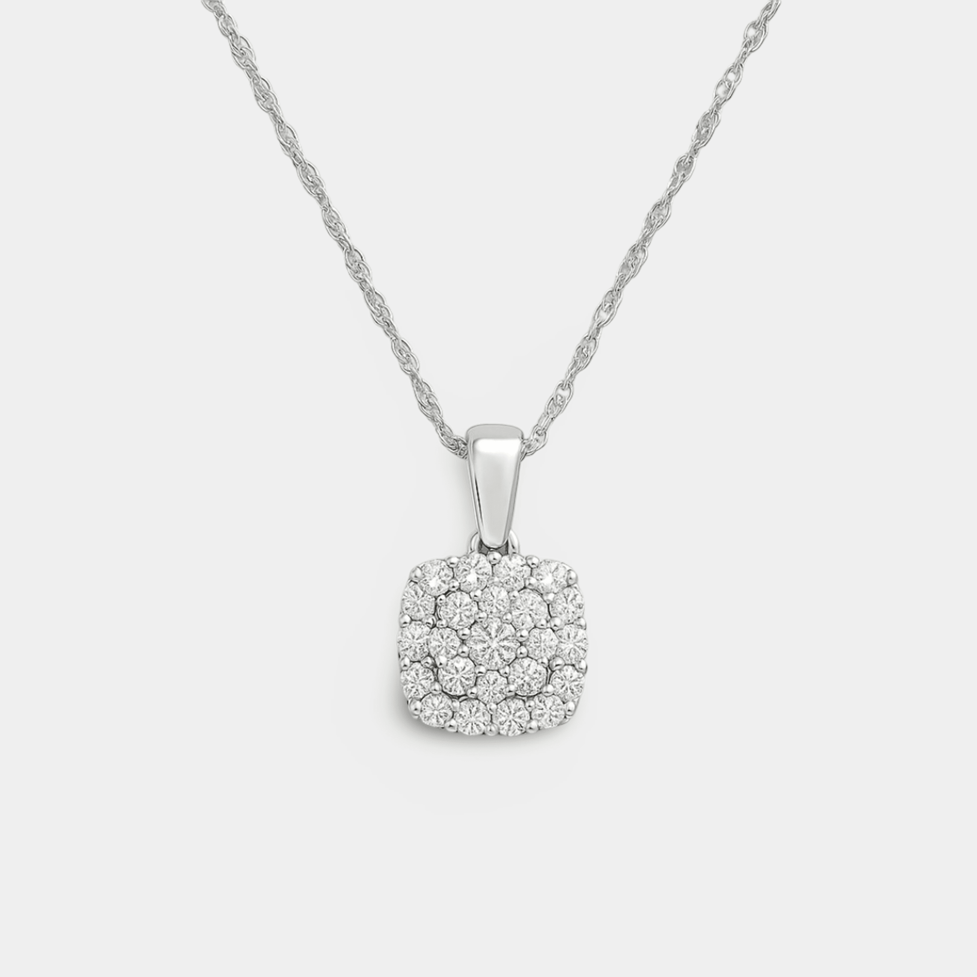 Vera Lab Diamond Pendant Necklace - MH ELEGANCE - Vera Lab Diamond Pendant Necklace - MH ELEGANCE -