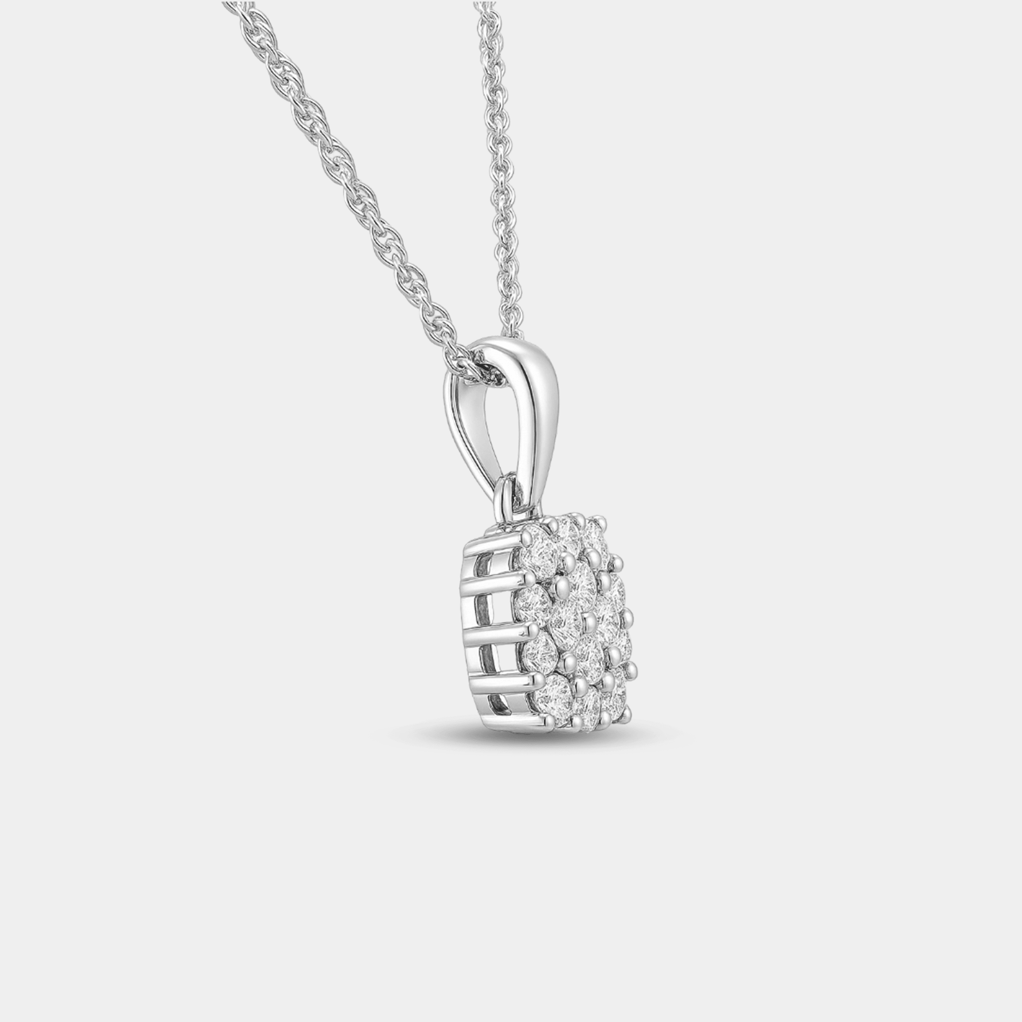 Vera Lab Diamond Pendant Necklace - MH ELEGANCE - Vera Lab Diamond Pendant Necklace - MH ELEGANCE -