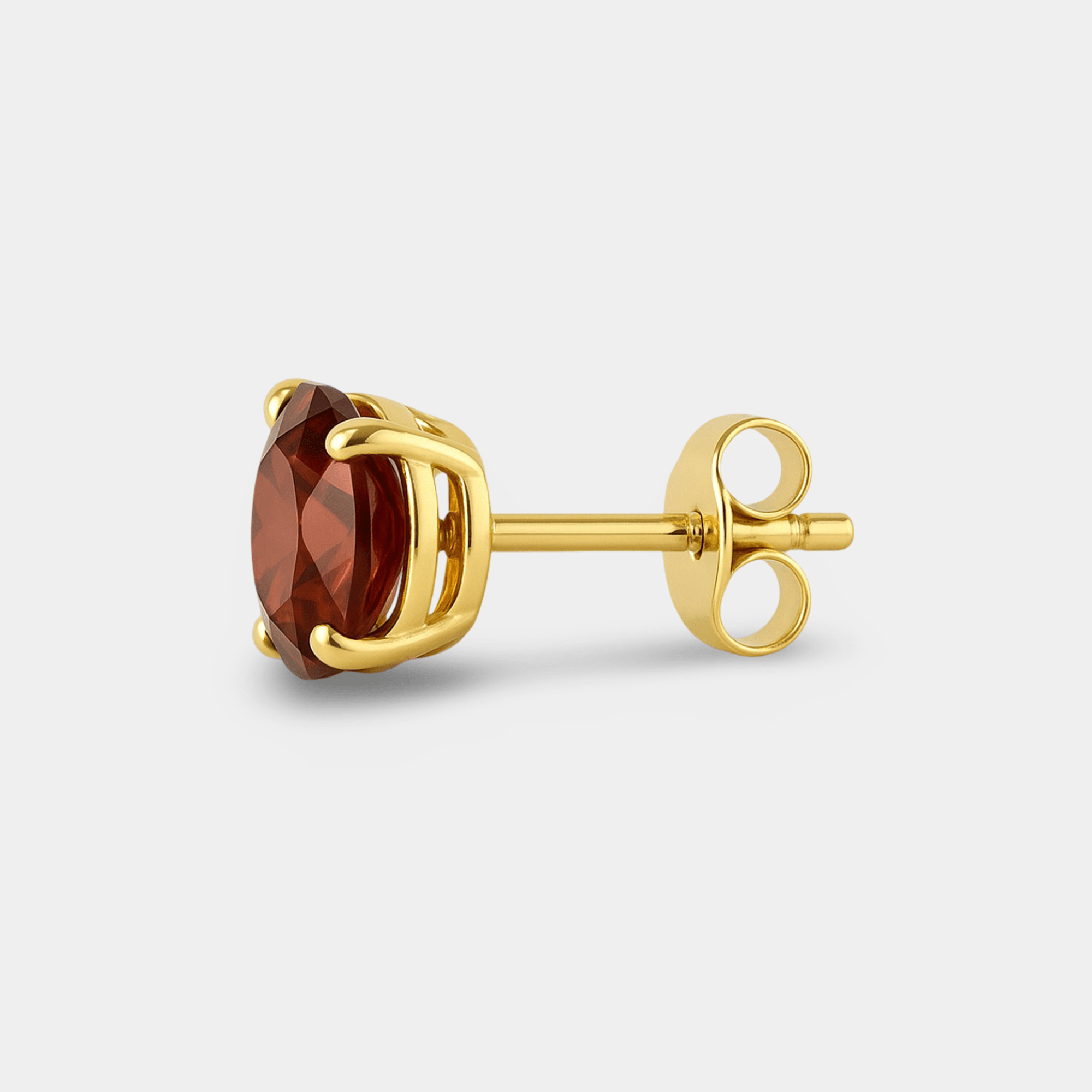 Zira Garnet Stud Earrings - MH ELEGANCE - Zira Garnet Stud Earrings - MH ELEGANCE -